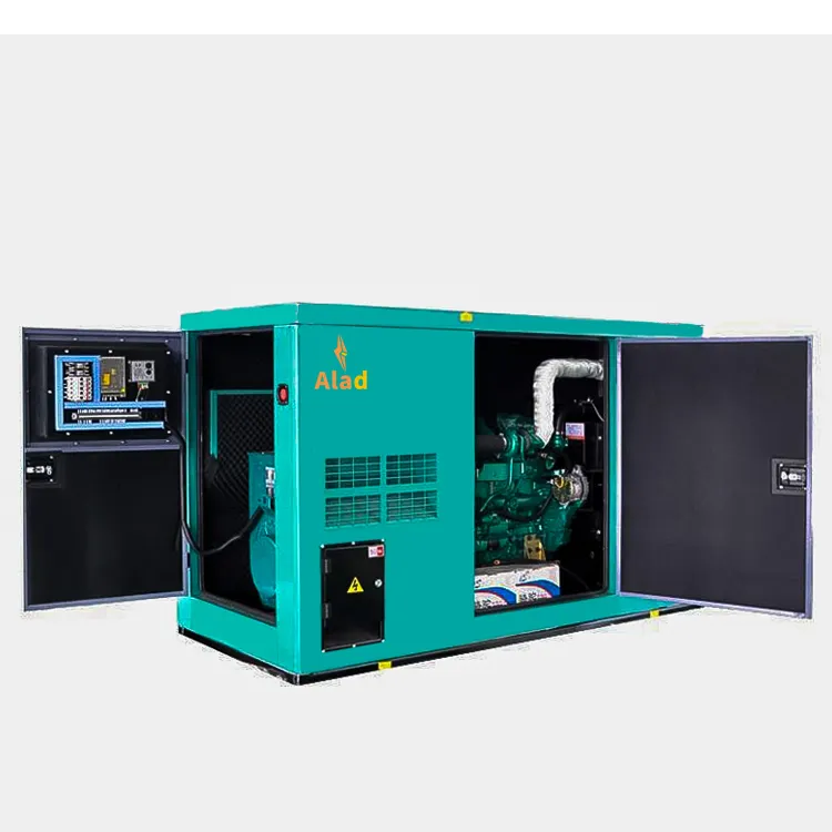 20Kva 20kw 30kva 50kva 60kva 80kva 100kva 100kw 80kw Precio de generador diesel silencioso con motor UK Perkins Cummins generador de 50kw