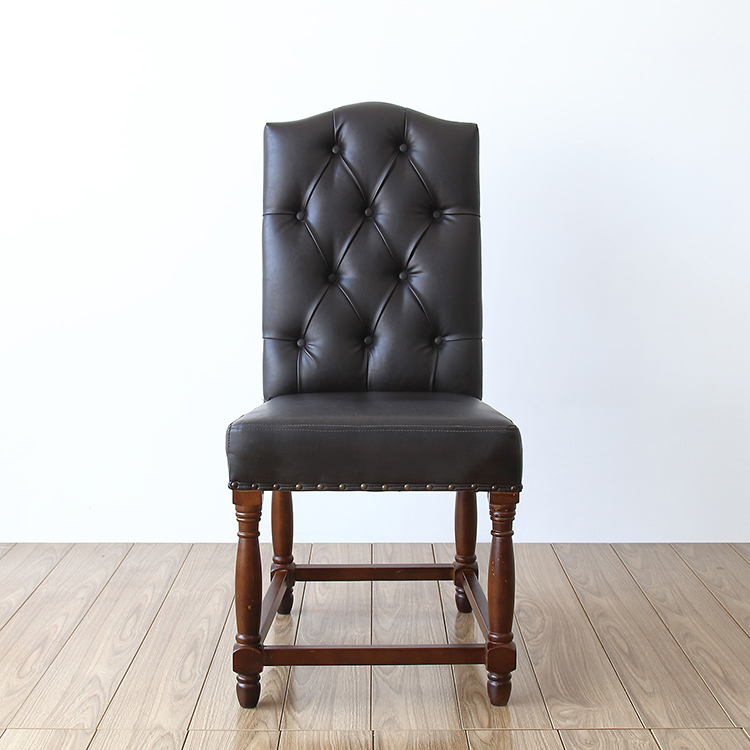 Wholesale chaise italienne design modern black wooden dining living room study restaurant kitchen chair leather
