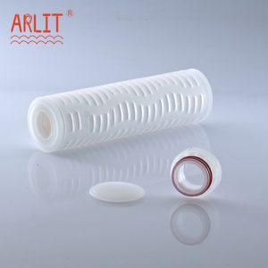 10&quot; X 69 mm PP Pleated 0.2 Micron <strong>Filter</strong> Cartridge 222 Flat pp Part for Pre-filtration of Beverage Oils Water Purifying - Product Image 2