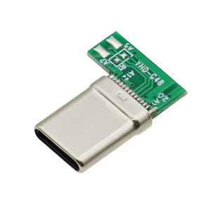 康登斯弯头24针USB C型2.0公插座5垫直角90度充电端口USB C侧焊线连接器 - Product Image 4