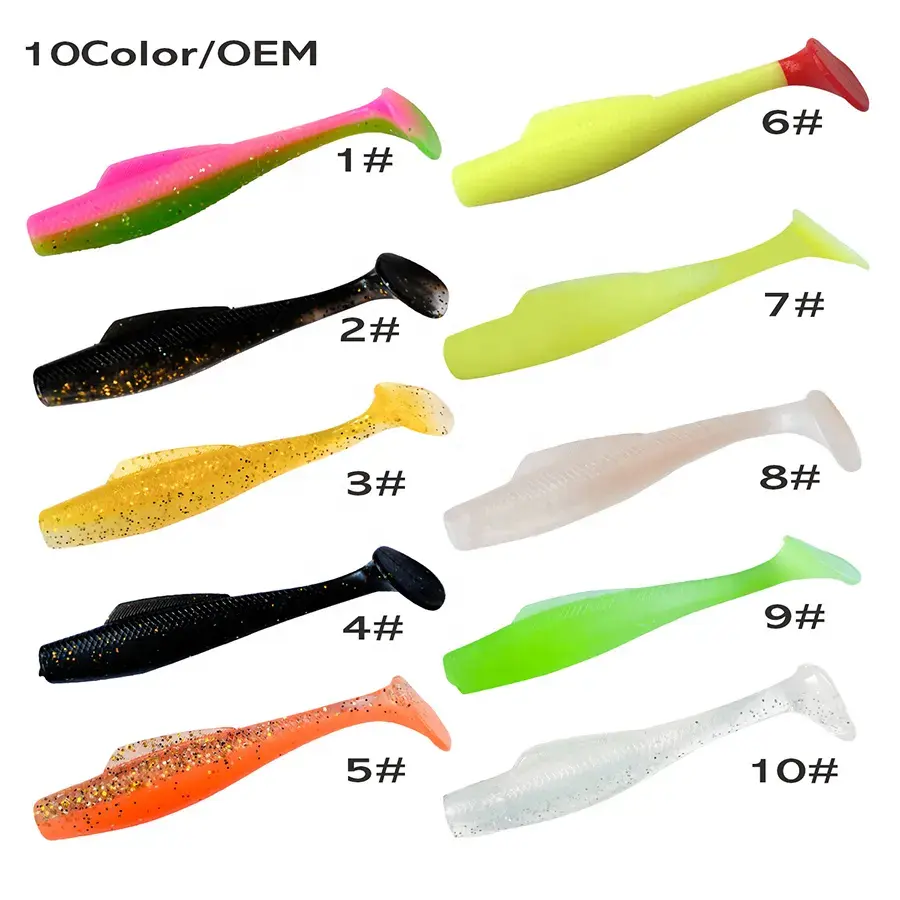 Nova 4/6/8/10/12 cm Paddle Tail Isca De Pesca De Plástico Macio Isca De Pesca Macia Isca De Pesca T-tail Soft Lure Rosa Na Cor