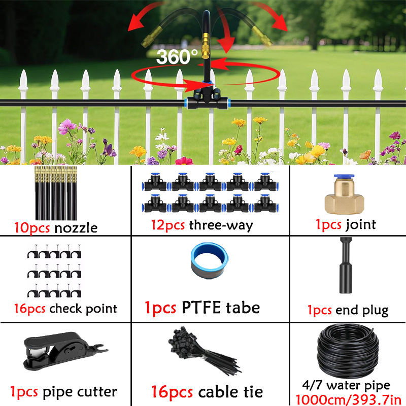 Kit d'atomisation omnidirectionnel 46, portée 10m