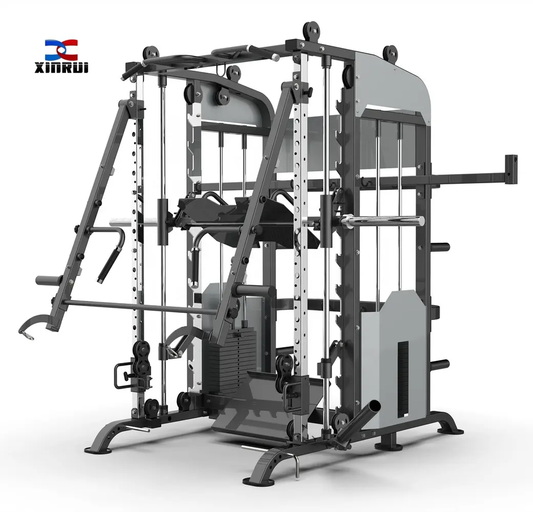 Uso domestico palestra multifunzione equipaggia Smith Machine Equipment allenatore funzionale Heavy Duty Power Cage