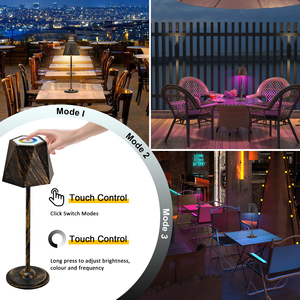Şık tasarım RGB başucu lambası 3-Level karartma kompakt oturma odası komiteler partiler için çok yönlü çok renkli aydınlatma pil - Product Image 3
