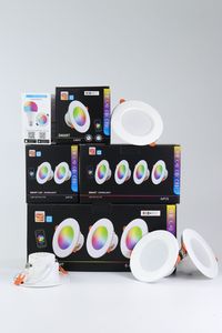 Controllo vocale musica WiFi Bluetooth RGBW cambia colore Smart lampadina Tuya controllo APP Zigbee Smart LED Downlight da incasso - Product Image 6