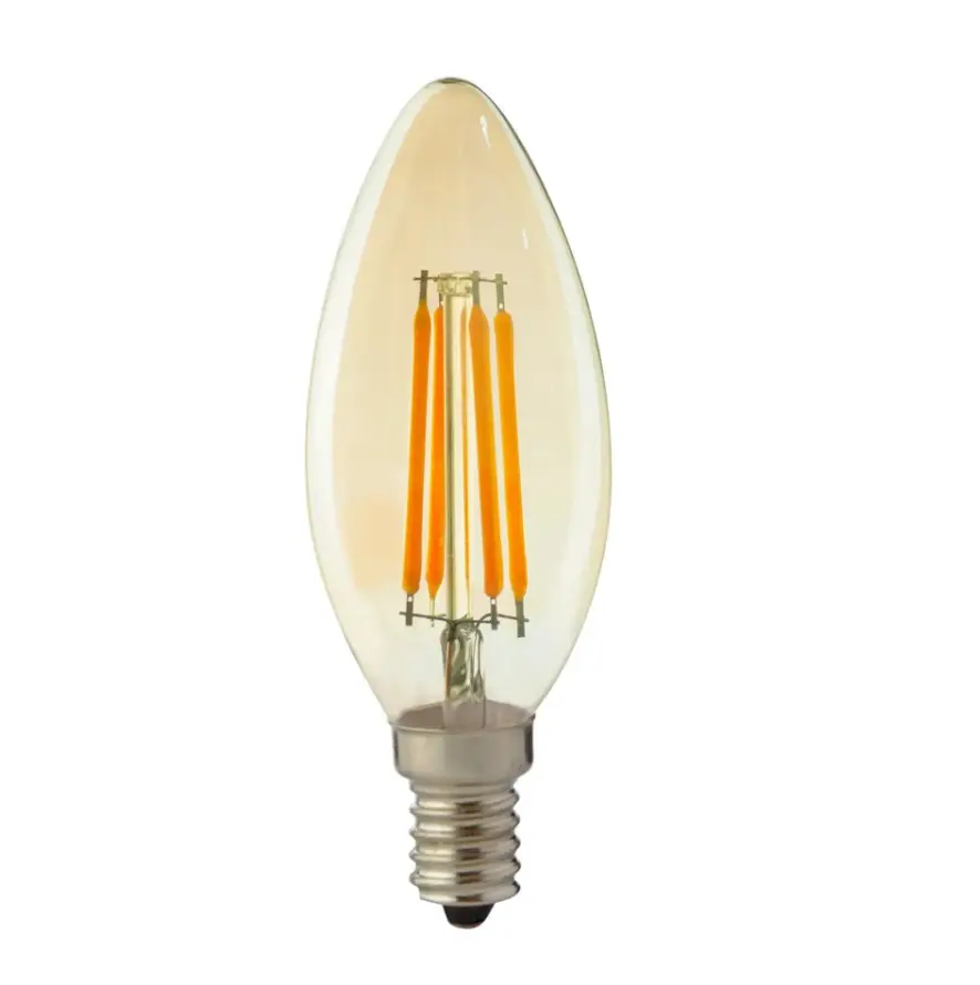 L'éclairage intérieur de lueur de la norme CE 360 degrés remplacent l'ampoule incandescente de filament des lampes C35 4W LED