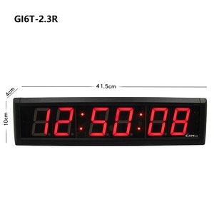 YIZHI GI6T-2.3R uso domestico 2.3 pollici 6 cifre digitale conto alla rovescia LED orologio da parete telecomando multifunzione Meeting Timer - Product Image 1