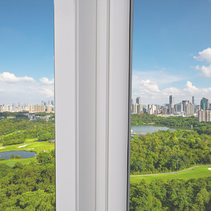 Ventana UPVC rectangular fija de vidrio transparente a prueba de viento de diseño simple de estilo francés - Product Image 5