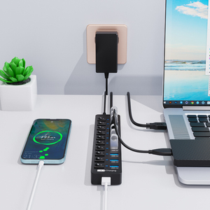 個別のON/OFFスイッチ付き10ポートデータハブスプリッター12V/3A電源アダプター拡張マウスキーボードおよびその他のデバイス在庫 - Product Image 6