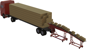 Transportador de descarga telescópico de alta elevación seguro y rápido, descarga de contenedores de envío - Product Image 4