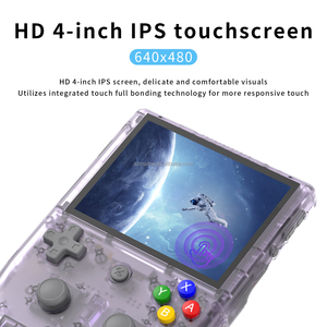 El más nuevo Mini 4 pulgadas IPS juegos móviles y emulador RG405V consola de juegos con mango de bolsillo Color clásico de madera para regalo de niños - Product Image 4