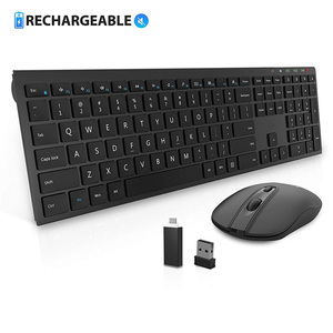 OEM-teclado y ratón inalámbricos para el hogar y la Oficina, combo básico de fábrica súper fino, diseño antideslizante, silencioso, para escritorio - Product Image 4