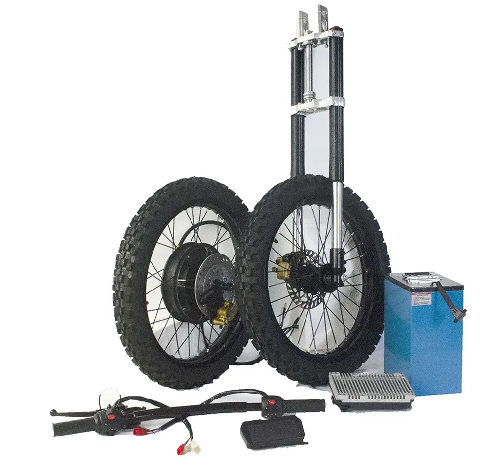 Kit de motocicleta elétrica, qualidade superior, 72v, 8000 w, hub, motor, com roda traseira, 19 polegadas, para promoção