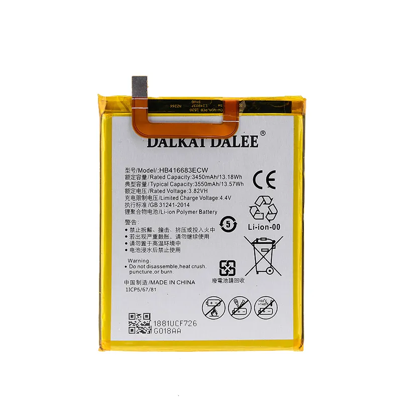 Bán Chạy Nhất 3450MAh Điện Thoại Pin HB416683ECW Cho Huawei Nexus 6P Mate 7 8 9 10 P9 10 20 20 Lite Pin