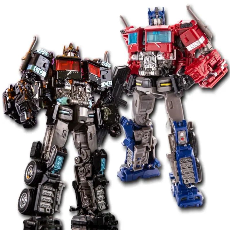 Çocuk morphing oyuncaklar büyük boy optimus wasp sonrası robot montajlı alaşım sert demir model oyuncaklar