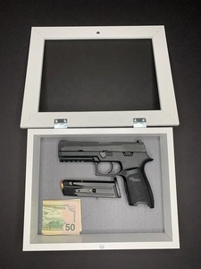 Hidden Valuables Wooden Storage Box and Wood Storage Picture <strong>Frame</strong> 10 '' <strong>X</strong> 12 '' <strong>11</strong>&quot; <strong>X</strong> <strong>14</strong>&quot; Compartment Wall Mount Shadow Box - Product Image 4