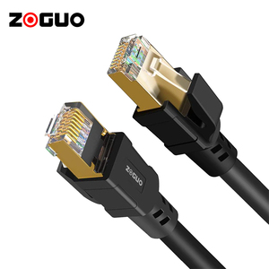 High Quality Cat8 Ethernet LAN <strong>Cable</strong> Tester Black PVC Jacket Communication <strong>Network</strong> Power <strong>Cable</strong> Available <strong>in</strong> 1m 5m Lengths Copper - Product Image 3