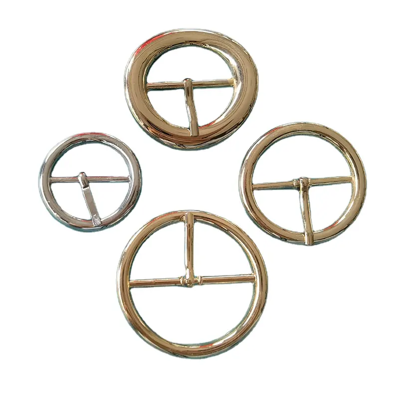 Túi khóa vành đai kim loại trống clip cho phụ nữ Pin Vàng vành đai khóa các nhà sản xuất với logo