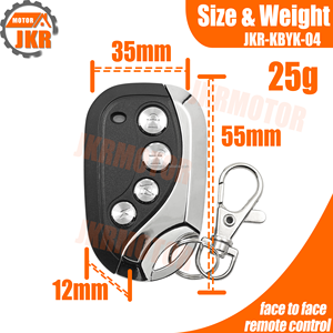 Versatile 433MHz Wireless RF chiave Fob 4CH cancello industriale telecomando per sistema di sicurezza e accesso - Product Image 4