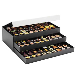 リジッドクラムシェルボックスOMTカスタマイズBoite a Chocolate Gift Packing Book Style Paper Food Yiwu Paperboard Back to School Candy Box - Product Image 3