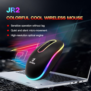 JERTECH JR2 2.4GHz Mouse Business portatile Mini Mouse casa rosso LED del Computer Mouse da ufficio senza fili - Product Image 3