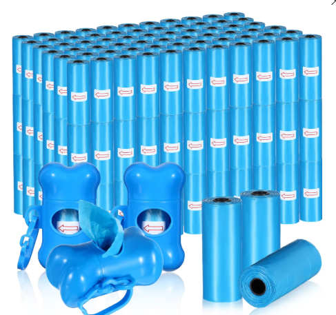 1 Dispenser+1rolls bags Milky white