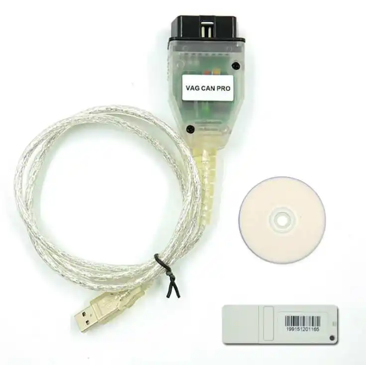 Câble de diagnostic pour voiture, accessoire pour scanner un véhicule, V5.5.1 FT245RL CAN BUS + UDS + k-line, Vag Can Pro VCP avec dongle, lecteur de code, V5.5.1