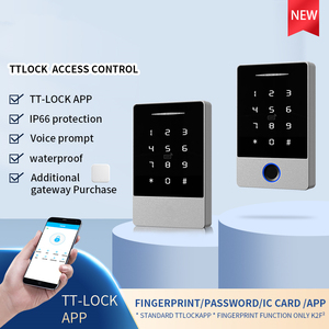 עמיד למים IP66 Keyless כניסת RFID כרטיס סיסמא DC12V מרחוק Ttlock פעמון גישה טביעות אצבע - Product Image 2