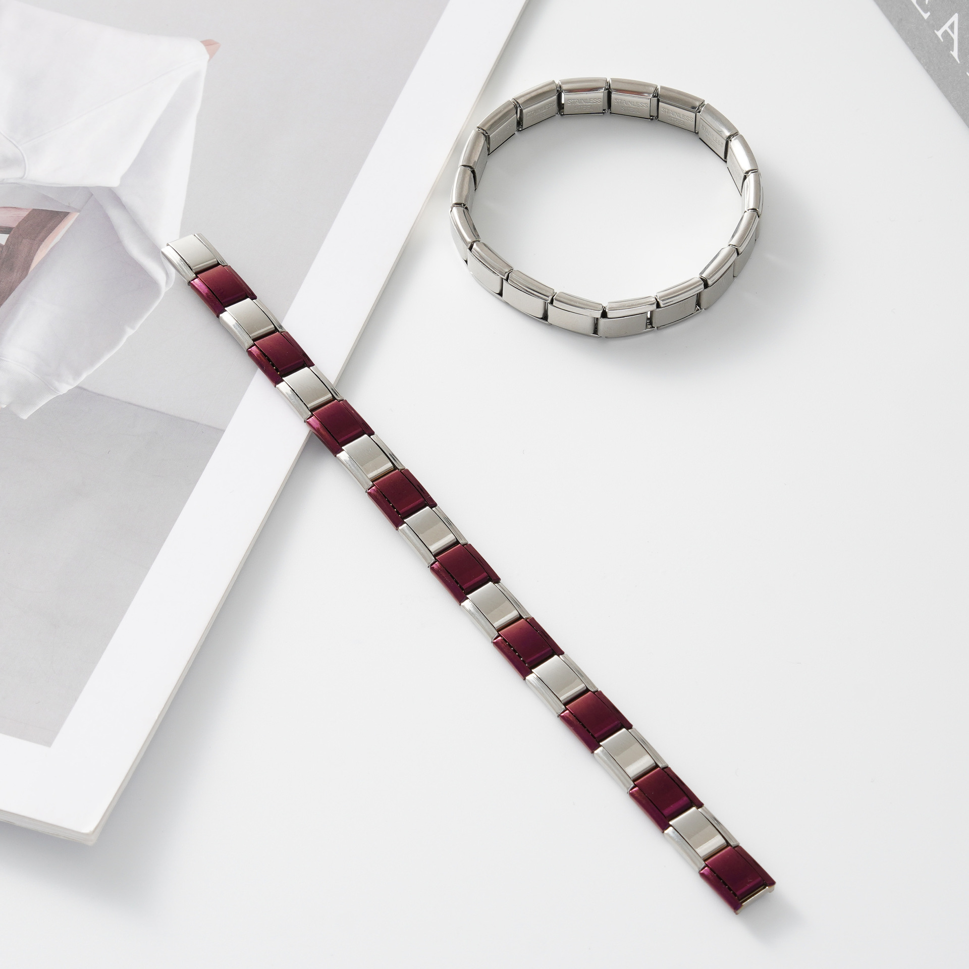 Dark purple and silver strap BD-291