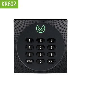 Бесконтактный считыватель карт RFID ZK для дверной системы контроля доступа, считыватель карт KR600 Wiegand Reader - Product Image 3