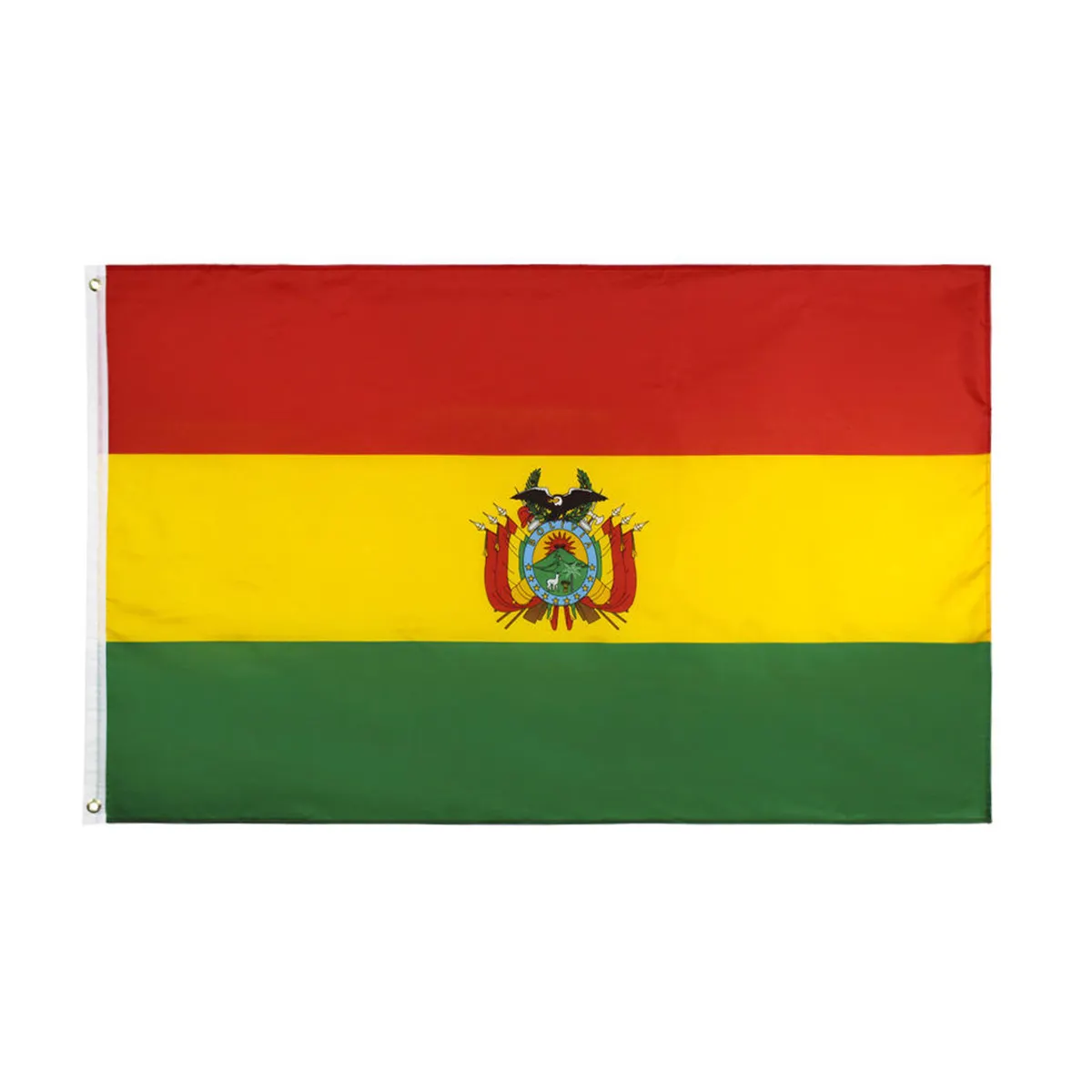 Druck Verkauf jede Größe rote gelbe blaue Flagge von Bolivien Polyester Outdoor 3 × 5 Fuß Flagge-Banner