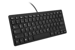 ドイツ語小型言語有線ミニキーボードUSBインターフェースデスクトップコンピュータミュート超薄型キーボード - Product Image 3