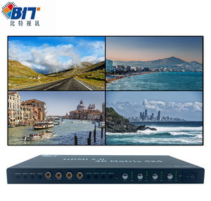 Bitvisus профессиональная аудио-видео Матрица 4x4 2x4 RS232 ИК-контроль 4K Cat6 бесшовный разветвитель с интеграцией Аудио HDMI AV - Product Image 1
