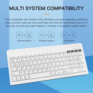 Doppio modello blu dente 2.4G quattro opzioni tastiera Wireless per Tablet - Product Image 5