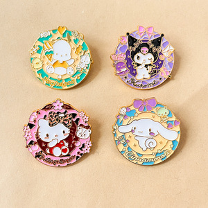 2D 3D bunte Panda Pins Günstige Hersteller Kleidung Abzeichen mit Email lier technik Quadrat Rechteck verschiedene Muster - Product Image 4