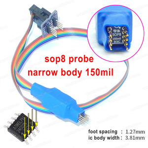 RT809H RT809Fユニバーサルプログラマーツール用のICエクストラクターSOP8-DIP8プローブ (150mil) NO-Disassembly Program on board - Product Image 3
