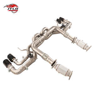 For Chevy Corvette C8 Z06 Valved Sport Exhaust System - Active <strong>Valve</strong> Performance Cat-Back 304SS Quad <strong>Tips</strong> - Product Image 4
