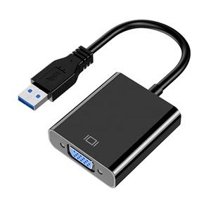 <strong>USB</strong> 3.0 Male <strong>to</strong> <strong>VGA</strong> Port Conversion Cable Cord <strong>USB</strong> <strong>to</strong> <strong>VGA</strong> Video Graphics Adapter External Video Card - Product Image 1