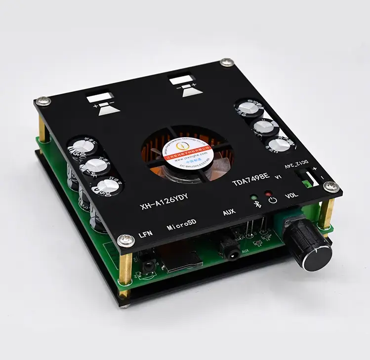 XH-A126 TDA7498E yüksek güç DC32V 160W Bluetooth dijital güç amplifikatörü kurulu ses amplifikatörü modülü