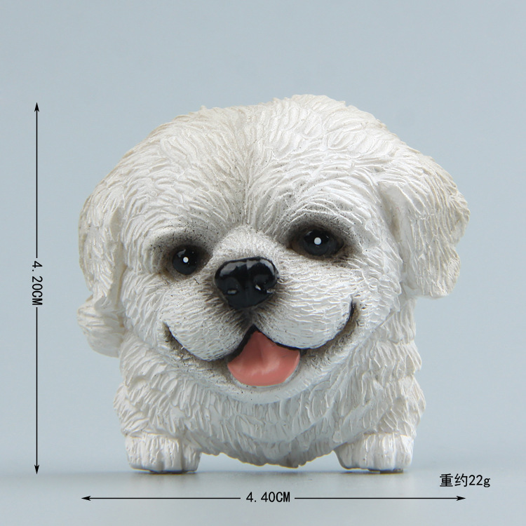 No. 6 white short-legged poodle