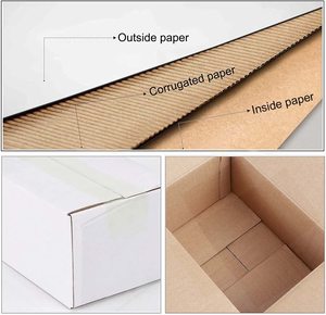 10x7x5 Inch Shipping Boxes White Corrugated Cardboard <strong>Box</strong> Mailing Small Business Packing <strong>Box</strong> - Product Image 3