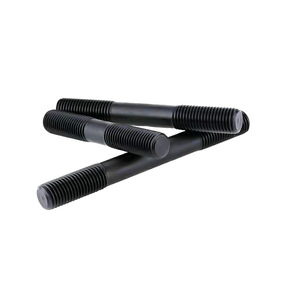 Üretici kaynaklı M8 M10 M12 alaşımlı çelik çift başlı cıvata karbon çelik siyah çinko kaplama çift başlı saplama vidaları çıtçıt - Product Image 2