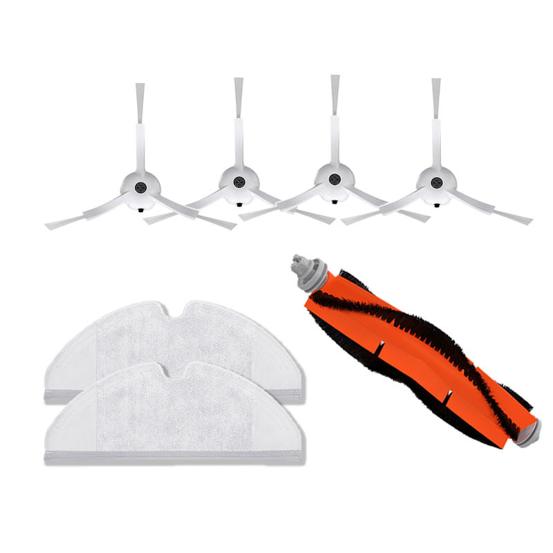 Main brush, side brush, and cleaning cloth