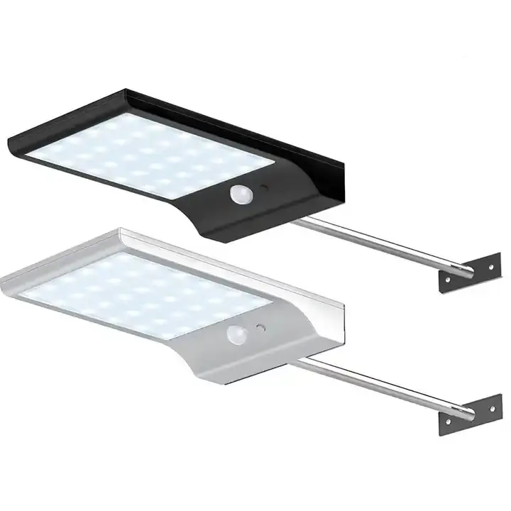 Lampe solaire à LED OEM avec détecteur de mouvement Lumière blanche IP65 Applique murale étanche pour éclairage de rue extérieur de jardin