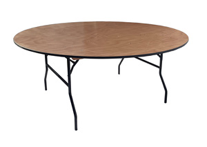 Kim Loại Phong Cách Có Thể Gập Lại Gỗ Bàn Ăn Di Động Vòng Cho Ngoài Trời Nhà Bếp Khách Sạn Sân Bệnh Viện Cho Thuê Đám Cưới Sử Dụng - Product Image 4