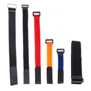 Envolturas de sujeción Bucle inverso Nylon Logotipo personalizado Doble cara Ajustable Autobloqueo Gancho reutilizable y correa de bucle - Product Image 1