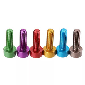 Personalizado 7075 M3 M4 M5 M6 métrico colorido DIN912 botón cabeza hueca hexagonal aluminio anodizado pernos de titanio tornillo - Product Image 4
