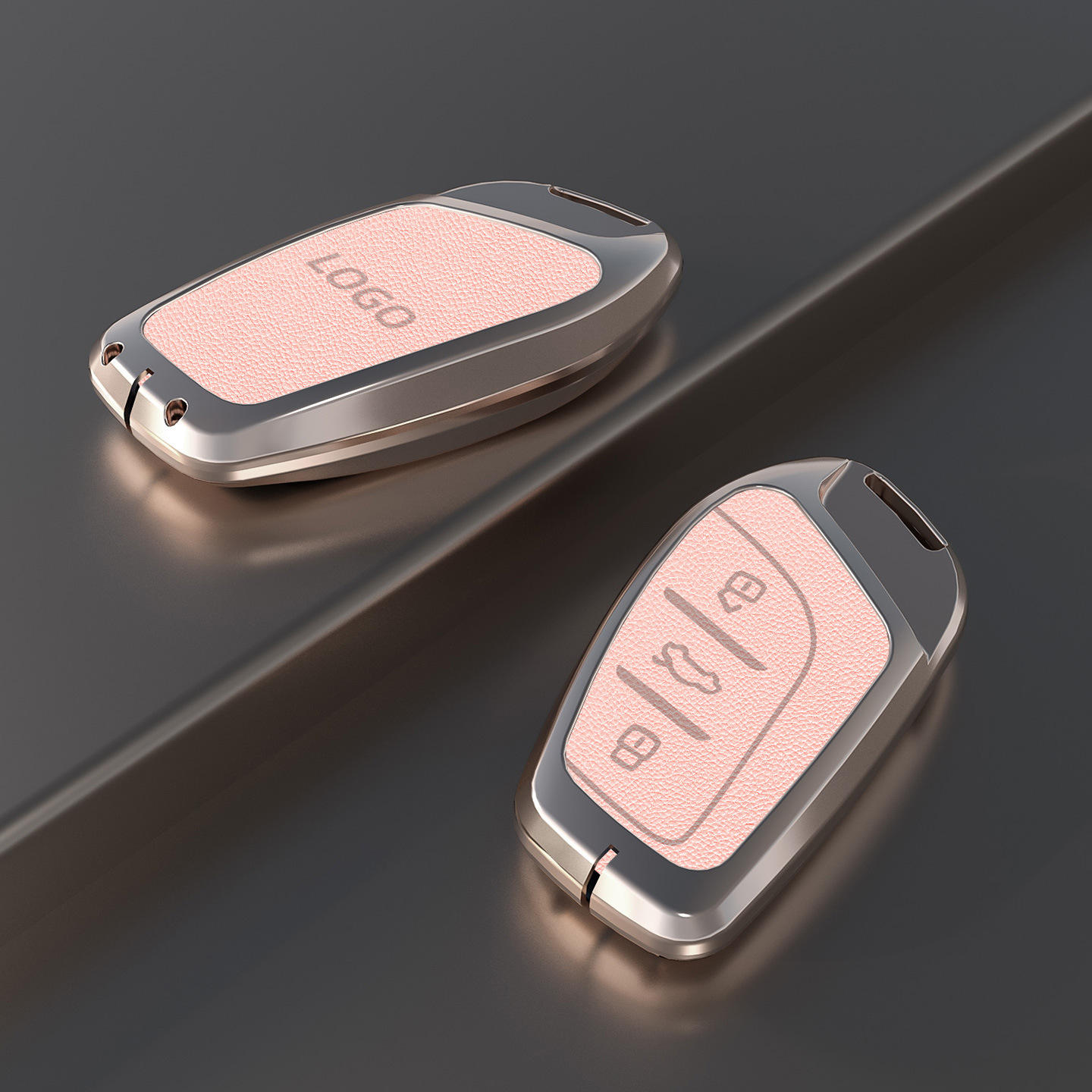 Un jeu de clés roses