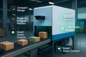 CIMC PTERIS Vision-Guided Conveyor Warehouse Logistik system Sortiert Scans-Pakete Gummiband Singulator Pakets ortier maschine - Product Image 6