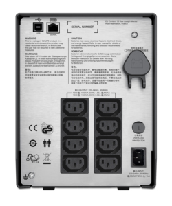APC akıllı UPS C, çizgi interaktif, 1500VA, kule, 230V, 8x IEC C13 çıkışları, USB ve seri iletişim, AVR, grafik LCD UPS - Product Image 2